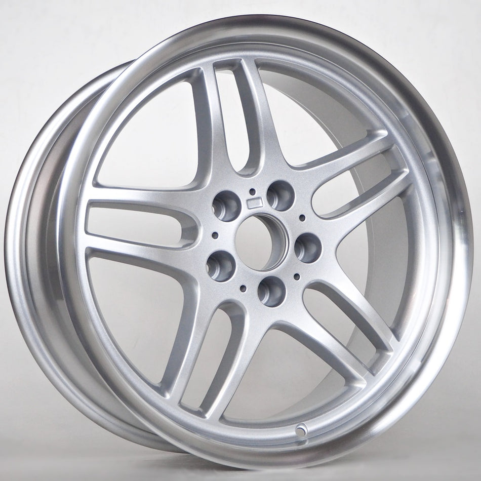 Nooe Aiden 8X17 5X120 ET13 74,1 Silver Polished Lip