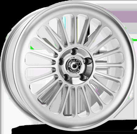 18" Wrath Wheels WF8 Silver Polished Face - 5x112