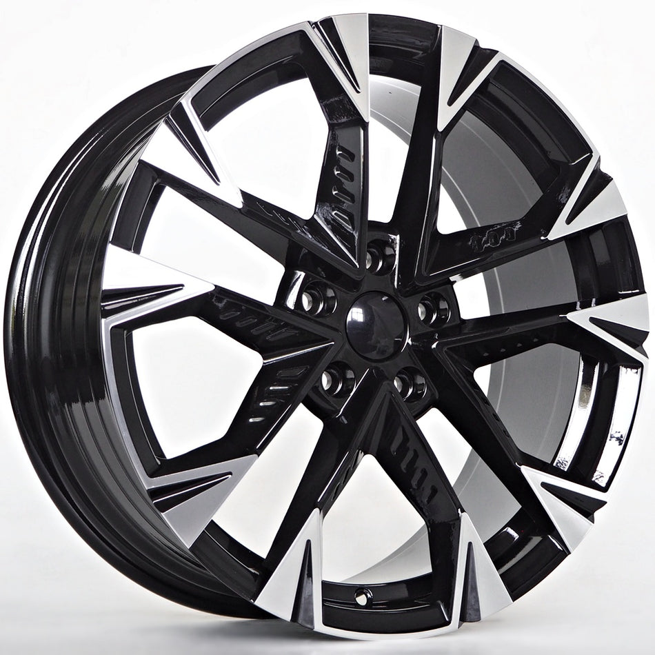 Nooe Ezra 8X18 5X112 ET40 57,1 Black machined spokes