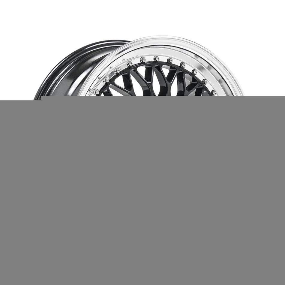 LENSO BSX 7.0x15 ET33 5x98 CB73.1 GLOSS BLACK & POLISHED