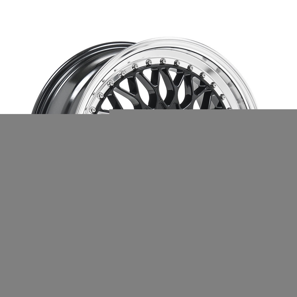 LENSO BSX 7.0x15 ET26 4x114.3 CB73.1 GLOSS BLACK & POLISHED