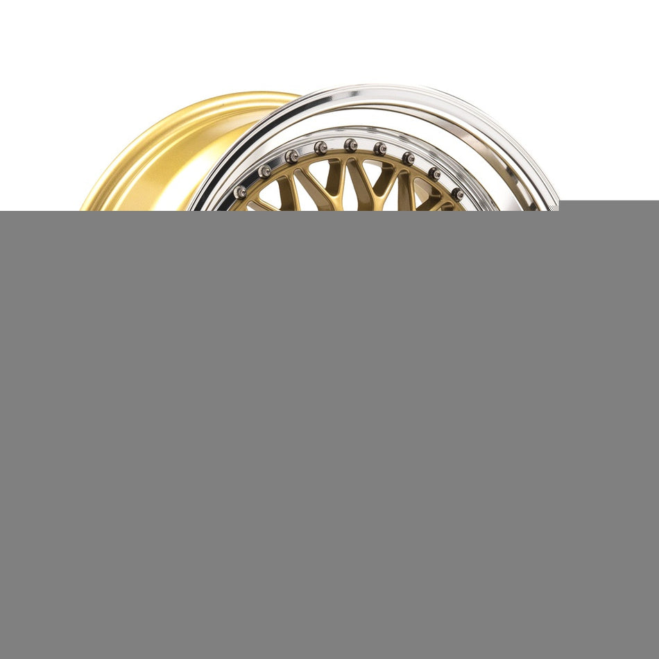 LENSO BSX 7.5x17 ET22 5x98 CB72.6 GLOSS GOLD & POLISHED