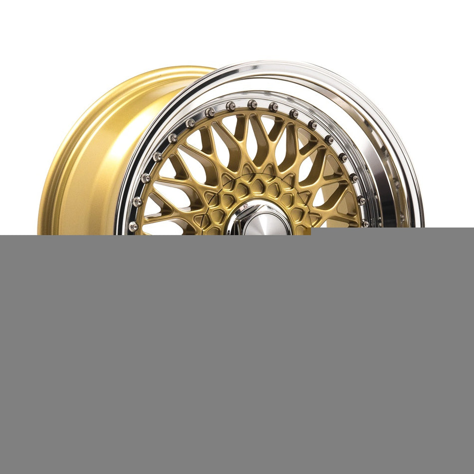 LENSO BSX 7.5x17 ET24 5x114.3 CB72.6 GLOSS GOLD & POLISHED