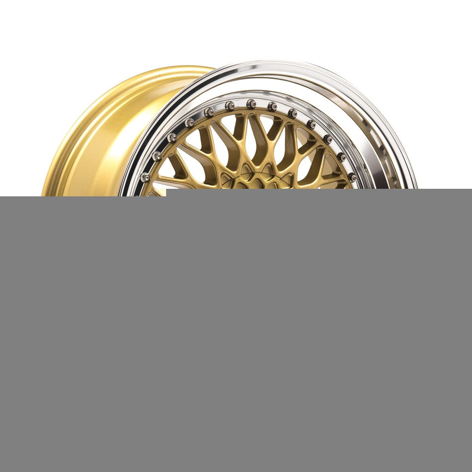 LENSO BSX 7.5x17 ET22 4x108 CB72.6 GLOSS GOLD & POLISHED