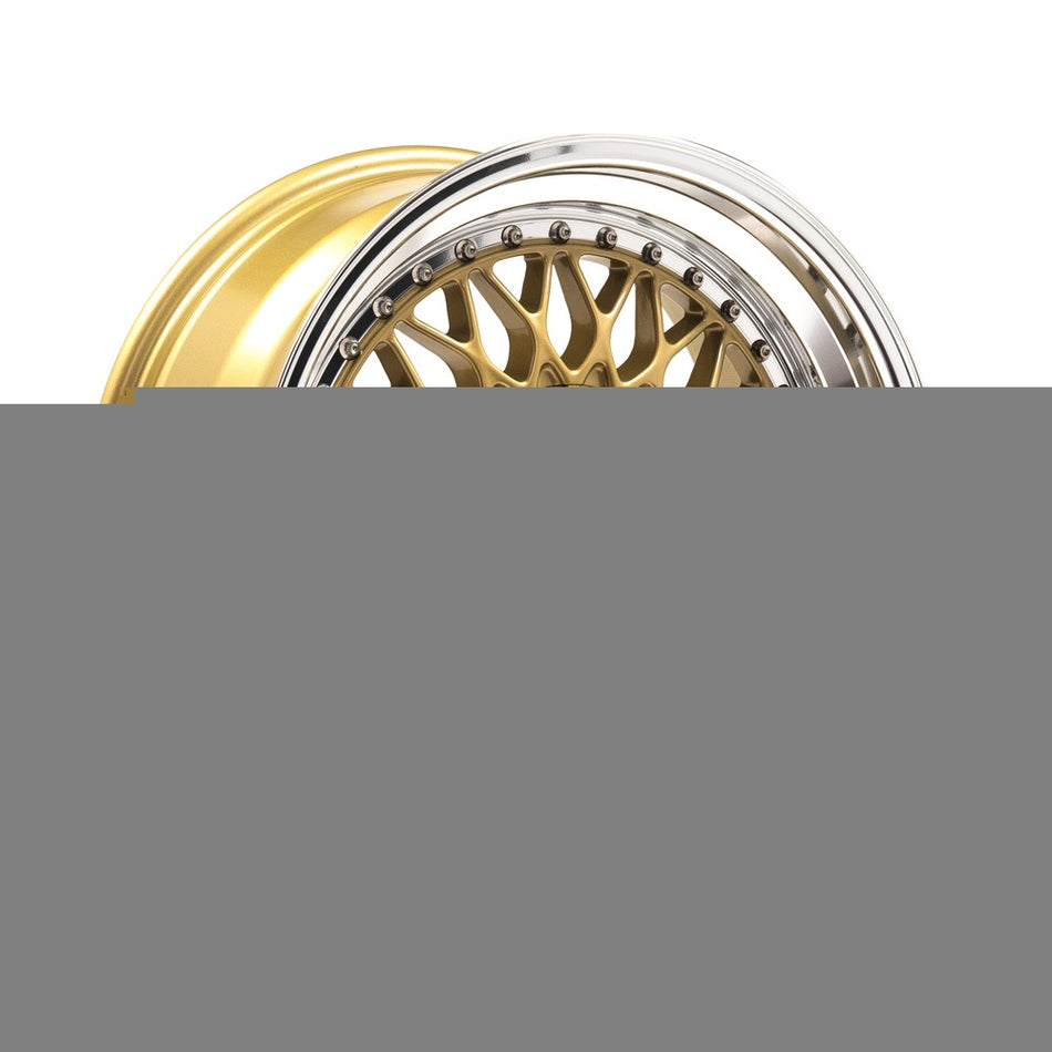 LENSO BSX 7.5x17 ET27 4x98 CB72.6 GLOSS GOLD & POLISHED