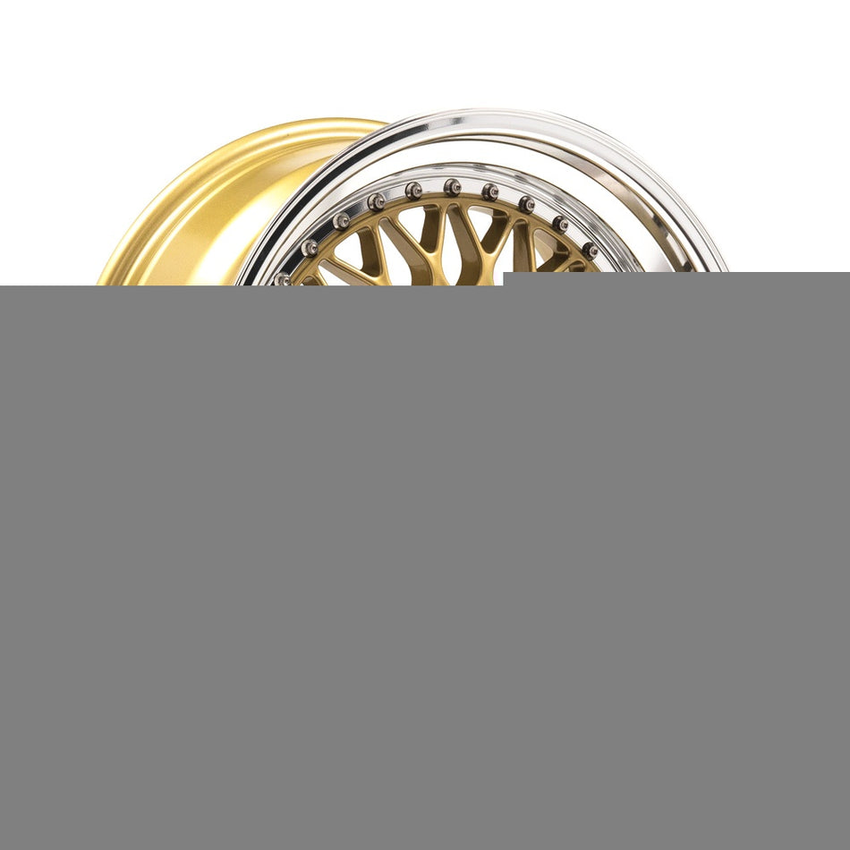 LENSO BSX 7.5x17 ET25 4x100 CB72.6 GLOSS GOLD & POLISHED