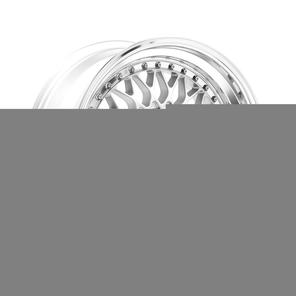 LENSO BSX 8.5x17 ET28 5x115 CB72.6 GLOSS SILVER & POLISHED