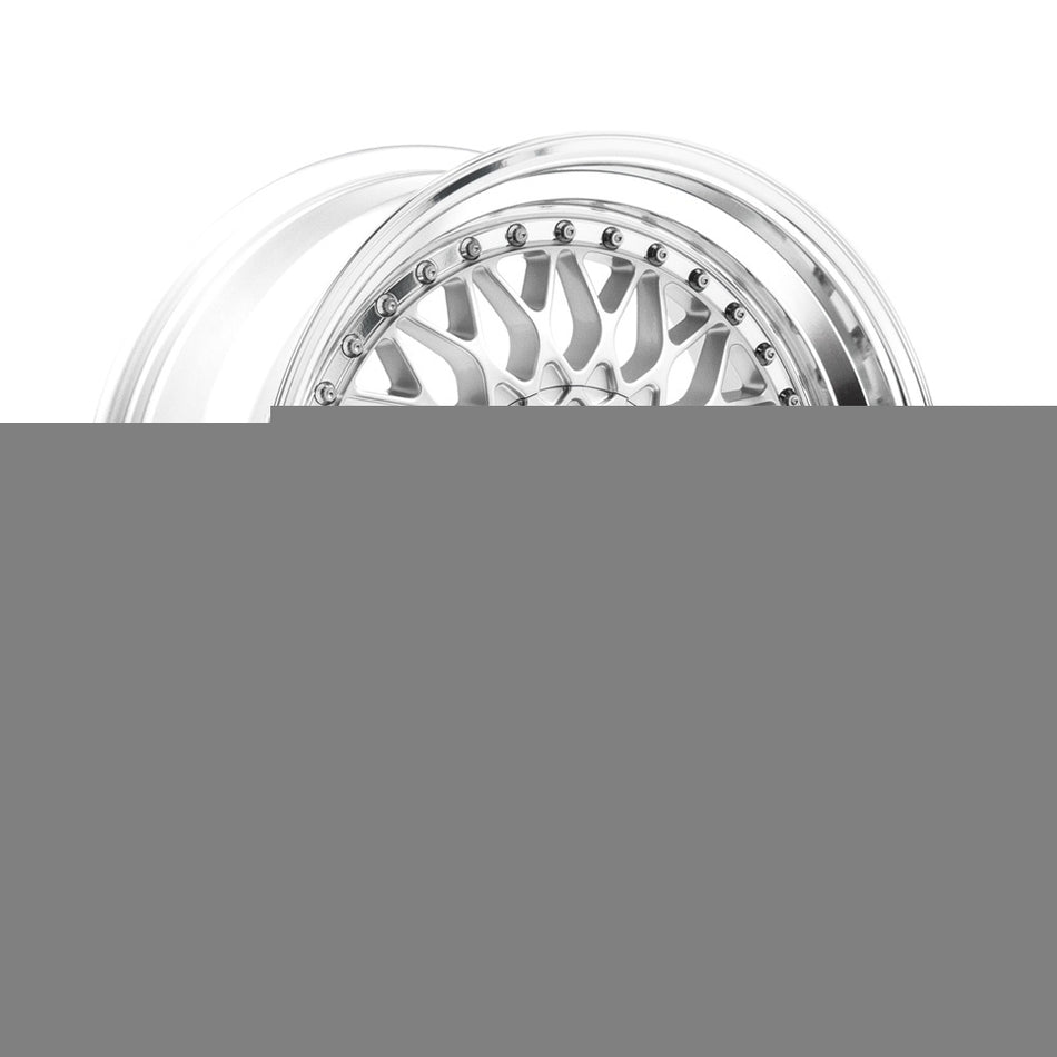 LENSO BSX 7.5x17 ET22 5x115 CB72.6 GLOSS SILVER & POLISHED