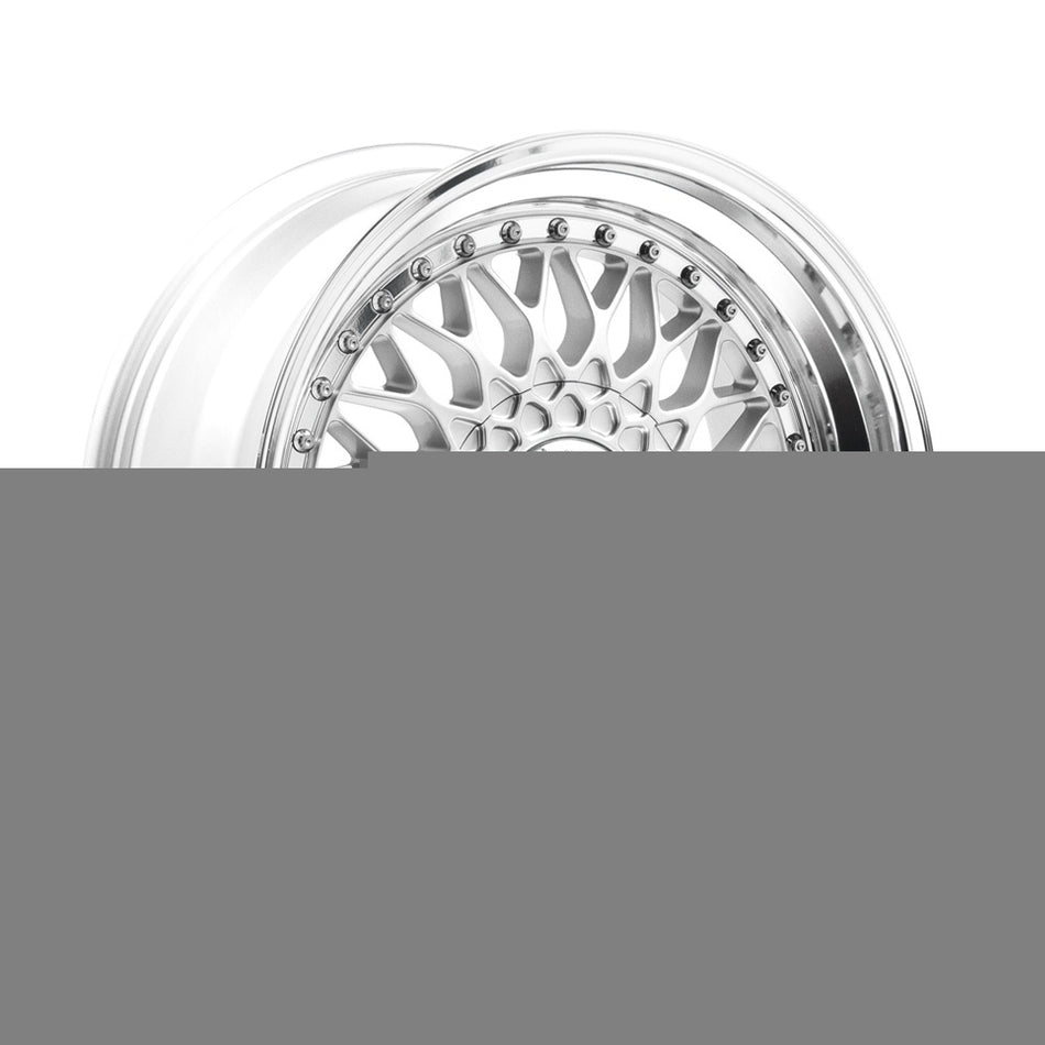 LENSO BSX 7.0x15 ET25 4x100 CB73.1 GLOSS SILVER & POLISHED