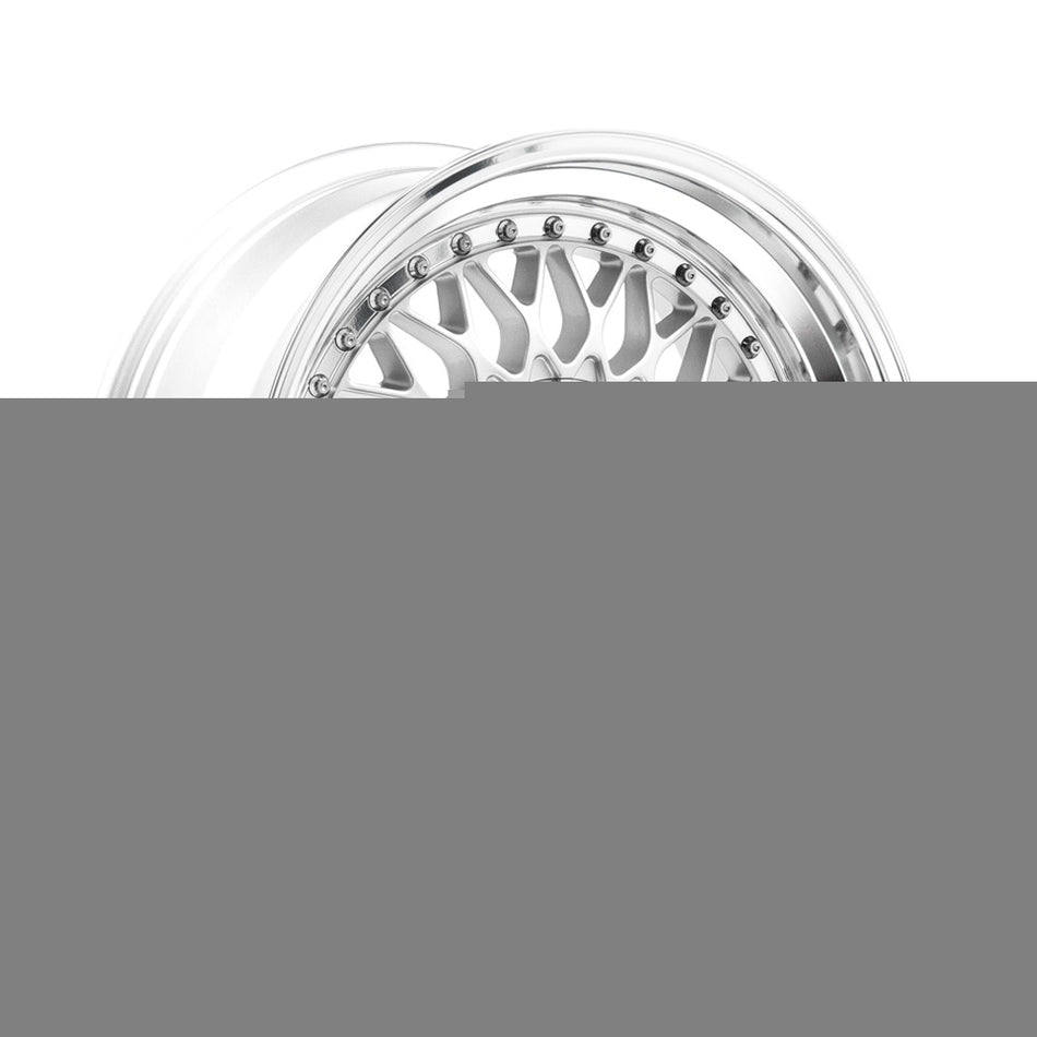 LENSO BSX 8.5x17 ET28 4x100 CB72.6 GLOSS SILVER & POLISHED