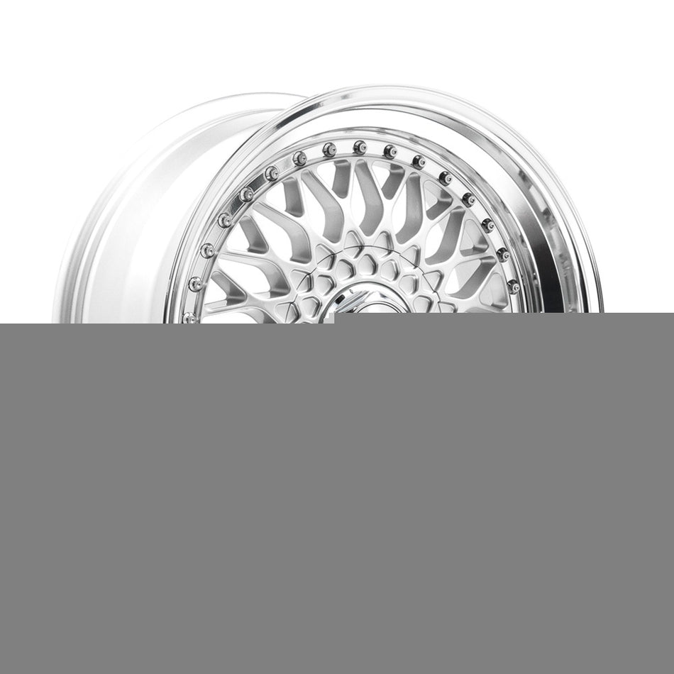 LENSO BSX 7.5x17 ET21 5x114.3 CB72.6 GLOSS SILVER & POLISHED