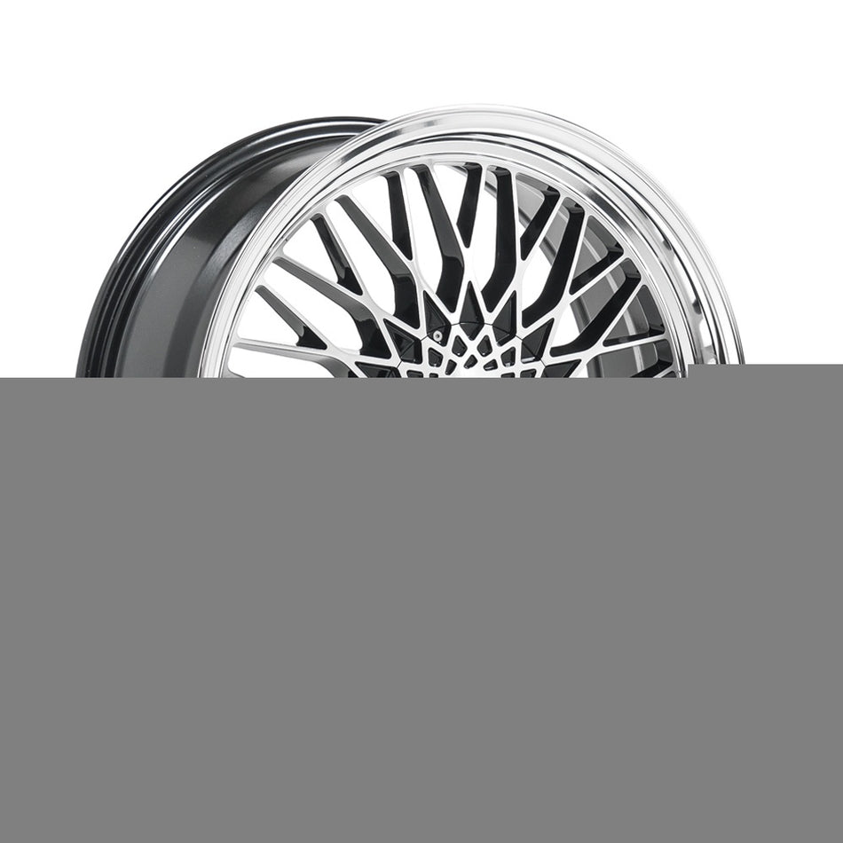 LENSO EAGLE 3 7.5x17 ET35 5x118 CB73.1 GLOSS BLACK & POLISHED