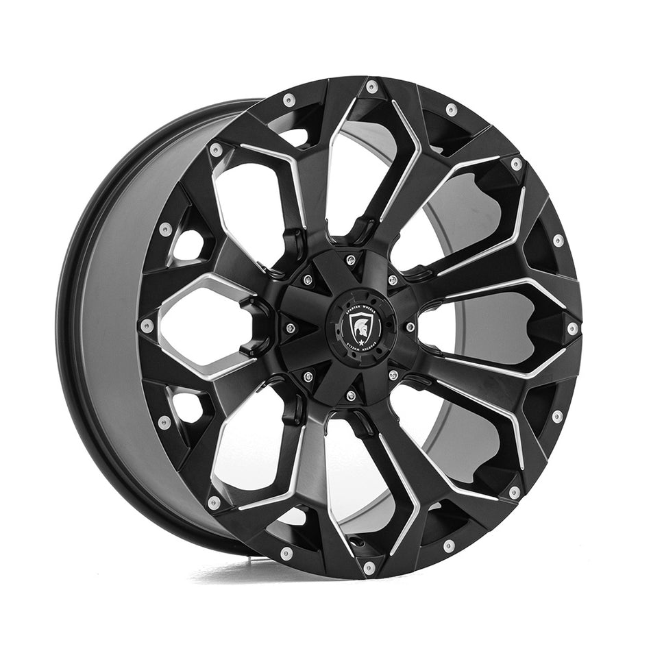 SPARTAN SW1 9.0x20 ET20 5x108 CB73.1 SATIN BLACK & CHAMFERED