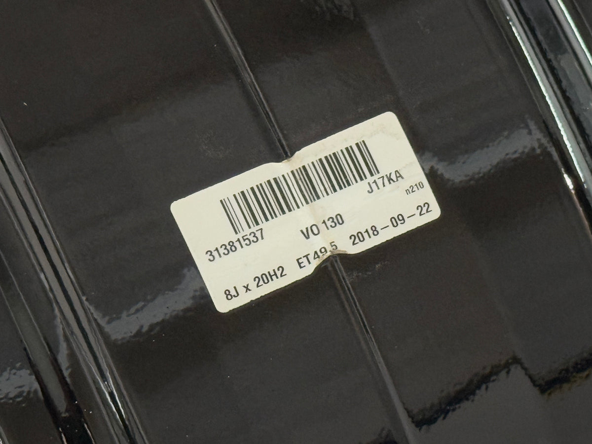 313815 Original Volvo Aluminium Fälg 20 Tum 10-Spoke Black Diamond Cut 313815 ...